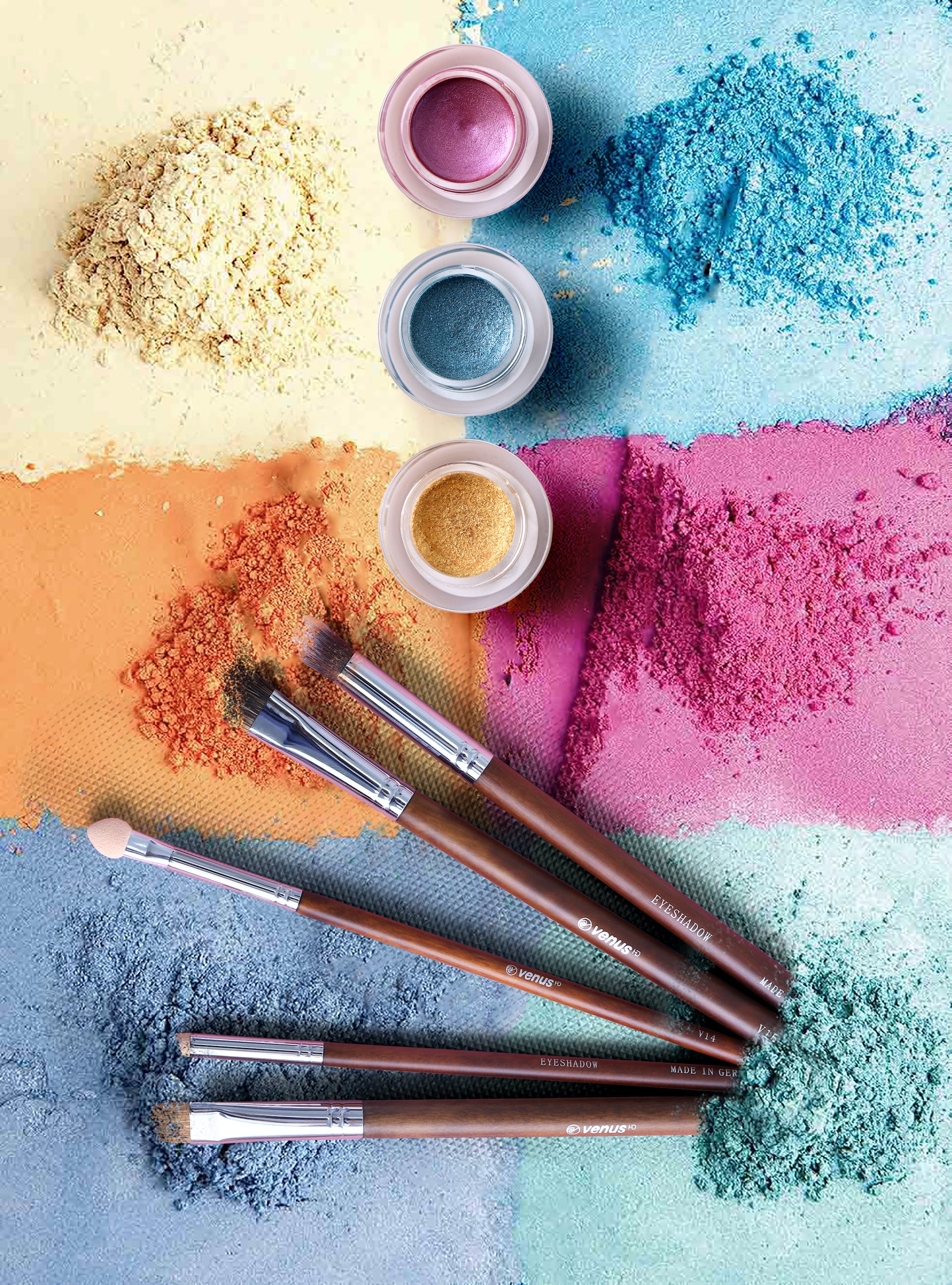 Colored Powders and Brush - Photo by Venus HD Make-up & Perfume: https://www.pexels.com/photo/colored-powders-and-brush-1749452/